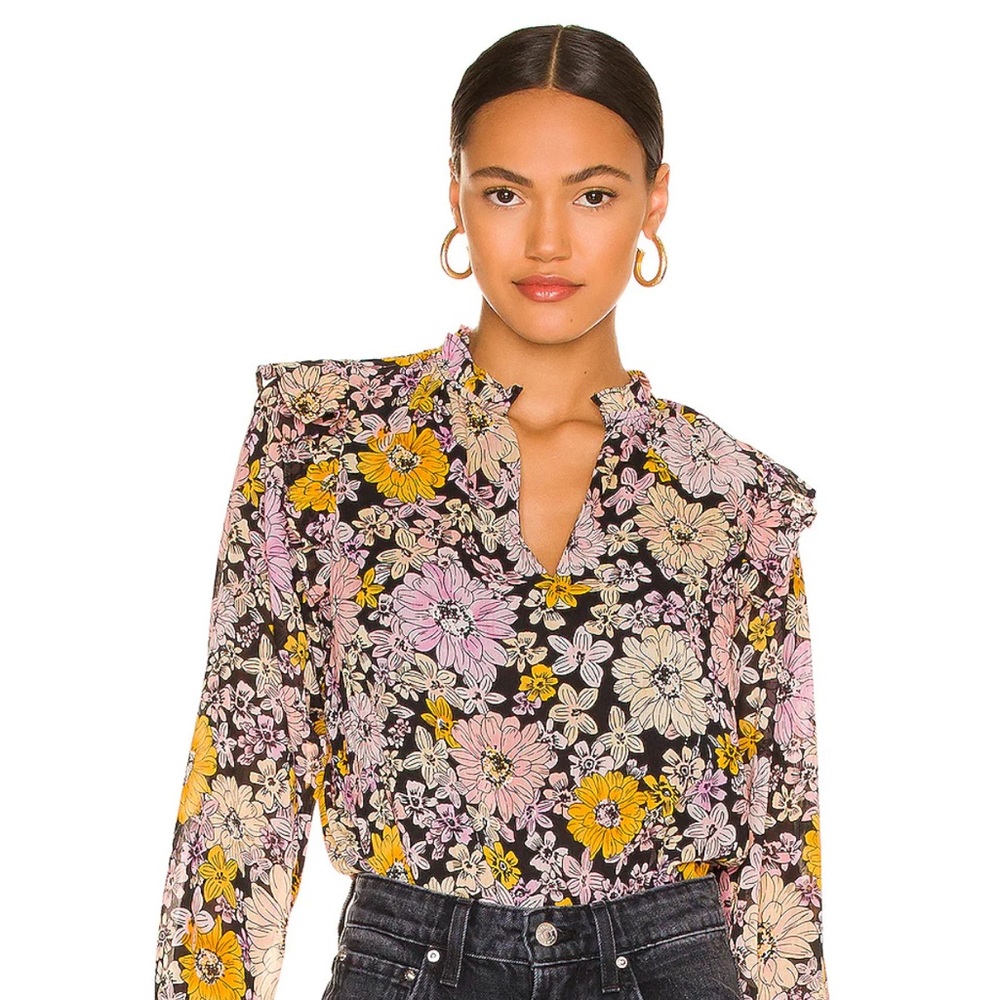 BB Dakota Floral Me Knot top